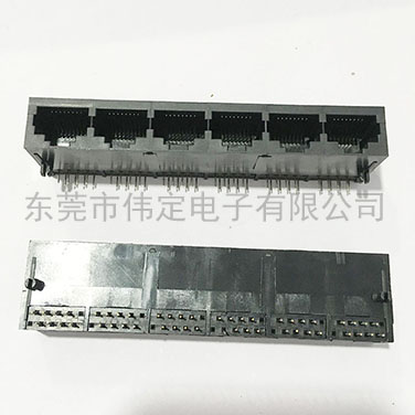 59 1X6全塑 RJ45連接器 6口網(wǎng)絡(luò)接口